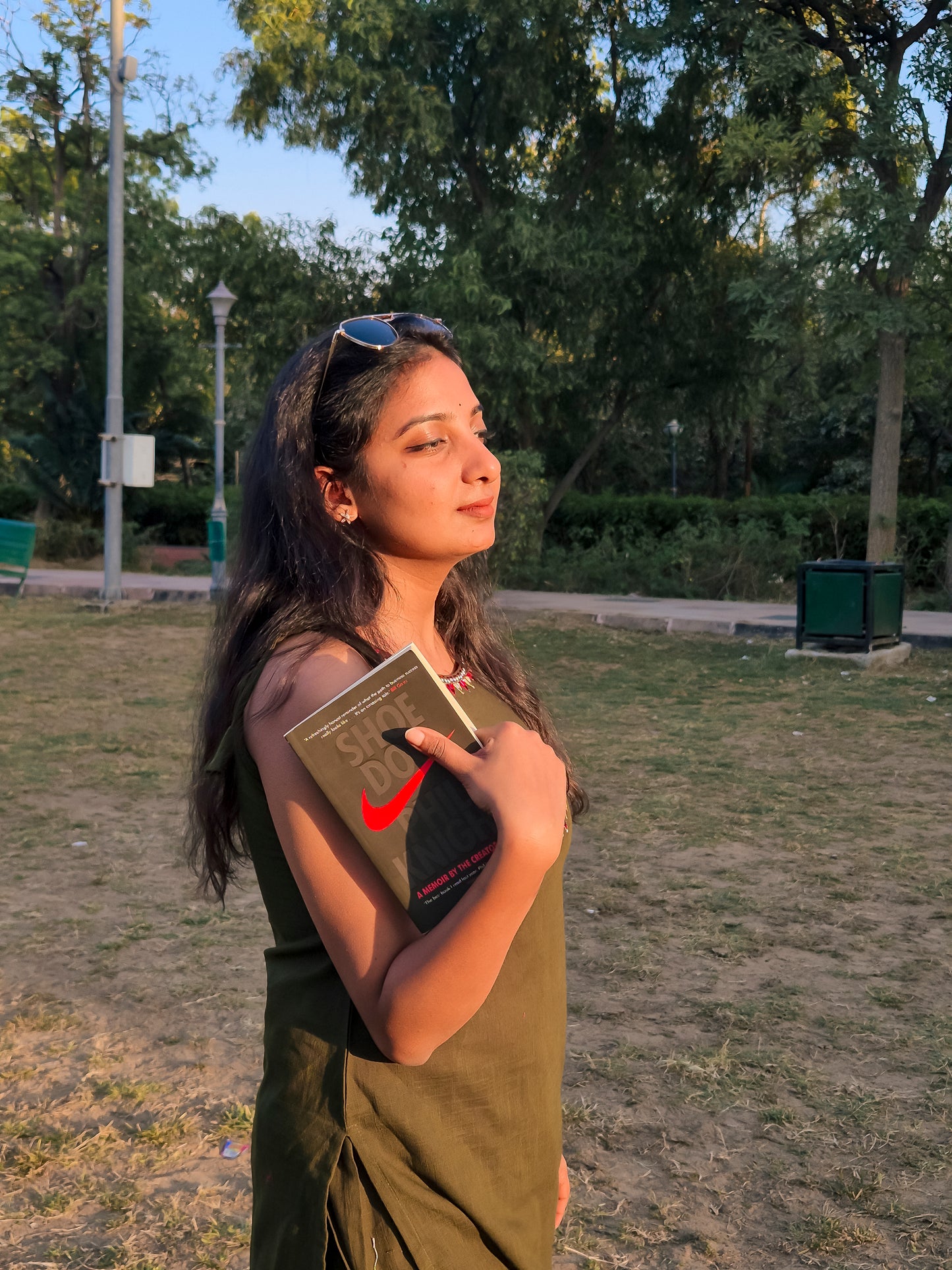 Olive Green Embroidered Sleeveless Co-ord Set